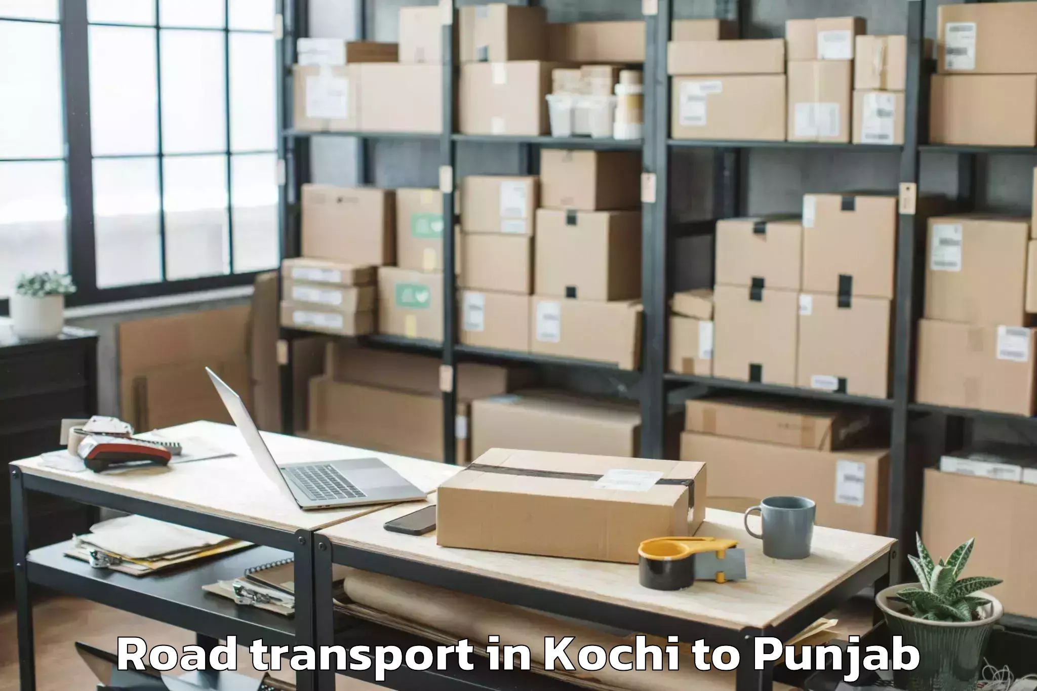 Hassle-Free Kochi to Qadian Road Transport